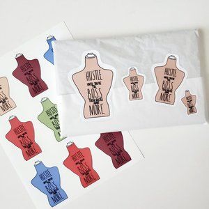 LB044 Custom Handmade Poshmark Sticker Mannequin Hustle Like a Boss [Price Firm]